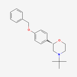 (2S)-2-[4-(Benzyloxy)phenyl]-4-tert-butylmorpholine