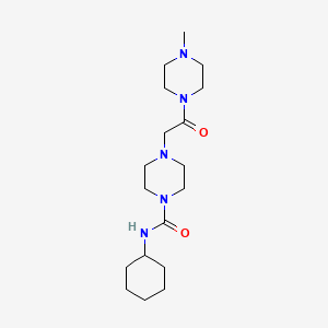 N-cyclohexyl-4-[2-(4-methylpiperazin-1-yl)-2-oxoethyl]piperazine-1-carboxamide