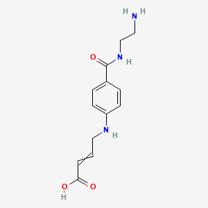 4-{4-[(2-Aminoethyl)carbamoyl]anilino}but-2-enoic acid