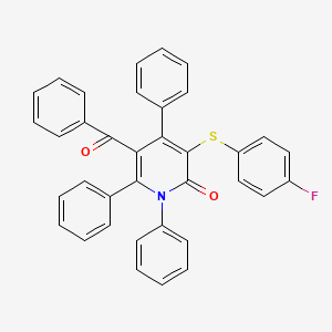 5-Benzoyl-3-[(4-fluorophenyl)sulfanyl]-1,4,6-triphenylpyridin-2(1H)-one