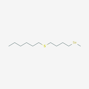 1-{[4-(Methylselanyl)butyl]sulfanyl}hexane