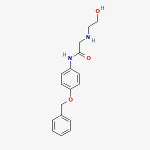 N-[4-(Benzyloxy)phenyl]-N~2~-(2-hydroxyethyl)glycinamide