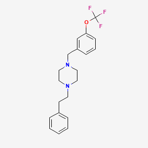 molecular formula C20H23F3N2O B12620049 1-(2-Phenylethyl)-4-{[3-(trifluoromethoxy)phenyl]methyl}piperazine CAS No. 918479-95-5