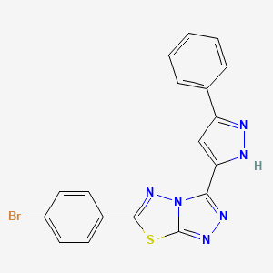 molecular formula C18H11BrN6S B12620118 C18H11BrN6S 