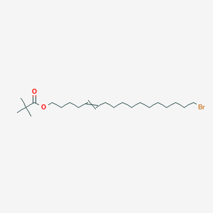 molecular formula C22H41BrO2 B12620143 17-bromoheptadec-5-enyl 2,2-dimethylpropanoate CAS No. 918905-78-9