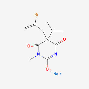 molecular formula C11H14BrN2NaO3 B1262023 Enibomal sodium CAS No. 3329-16-6