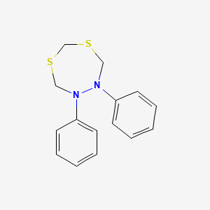 molecular formula C15H16N2S2 B12620236 3,4-Diphenyl-1,6,3,4-dithiadiazepane CAS No. 919077-62-6