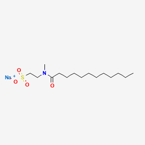 molecular formula C15H30NNaO4S B1262025 Sodium N-lauroyl-N-methyltaurate CAS No. 4337-75-1