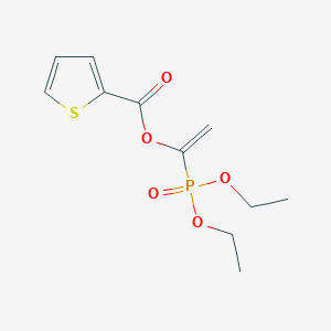 molecular formula C11H15O5PS B12620258 1-(Diethoxyphosphoryl)ethenyl thiophene-2-carboxylate CAS No. 916906-08-6