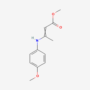 molecular formula C12H15NO3 B12620282 Methyl 3-(4-methoxyanilino)but-2-enoate CAS No. 920312-58-9