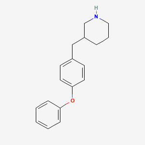 molecular formula C18H21NO B12620300 3-(4-Phenoxy-benzyl)-piperidine CAS No. 955288-26-3