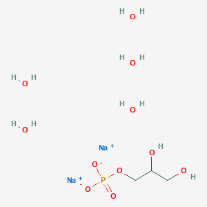 molecular formula C3H17Na2O11P B1262036 Glycerosphate disodium salt pentahydrate 