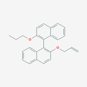 molecular formula C26H24O2 B12620376 2-[(Prop-2-en-1-yl)oxy]-2'-propoxy-1,1'-binaphthalene CAS No. 918825-29-3