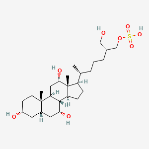 molecular formula C27H48O8S B1262040 5β-鲤鱼醇硫酸盐 