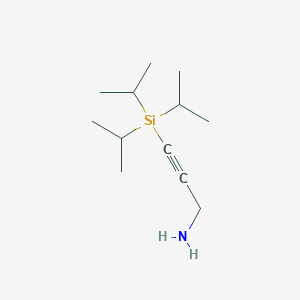 molecular formula C12H25NSi B12620404 3-[Tri(propan-2-yl)silyl]prop-2-yn-1-amine CAS No. 918871-51-9