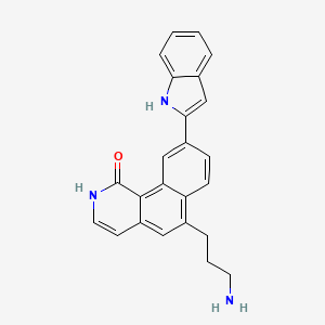 6-(3-Aminopropyl)-9-(1h-indol-2-yl)benzo[h]isoquinolin-1(2h)-one