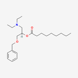 molecular formula C23H39NO3 B12620447 1-(Benzyloxy)-3-(diethylamino)propan-2-yl nonanoate 