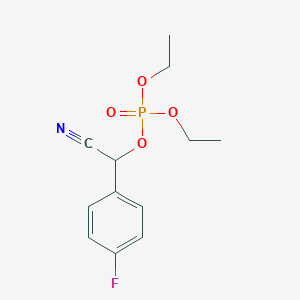 molecular formula C12H15FNO4P B12620463 Cyano(4-fluorophenyl)methyl diethyl phosphate CAS No. 921627-18-1