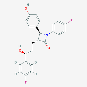 B126205 (3R,4S)-1-(4-Fluorophenyl)-4-(4-hydroxyphenyl)-3-[(3S)-3-hydroxy-3-(2,3,5,6-tetradeuterio-4-fluorophenyl)propyl]azetidin-2-one CAS No. 1093659-89-2