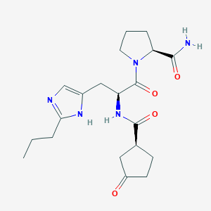 N-[(1S)-3-Oxocyclopentane-1-carbonyl]-2-propyl-L-histidyl-L-prolinamide