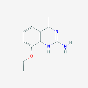 molecular formula C11H15N3O B12620542 8-Ethoxy-4-methyl-1,4-dihydroquinazolin-2-amine CAS No. 918136-41-1