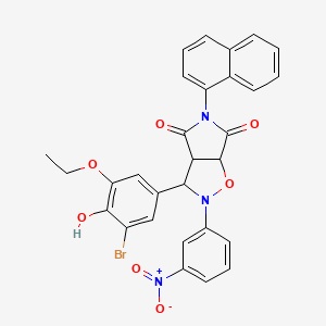 molecular formula C29H22BrN3O7 B12620551 C29H22BrN3O7 