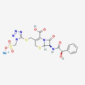 molecular formula C18H17N6NaO8S3 B1262056 Cefonicid monosodium CAS No. 71420-79-6