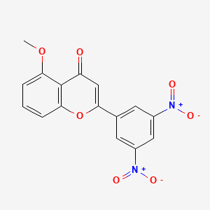 2-(3,5-Dinitrophenyl)-5-methoxy-4H-1-benzopyran-4-one