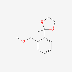 2-[2-(Methoxymethyl)phenyl]-2-methyl-1,3-dioxolane