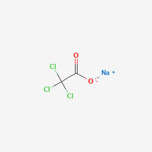 molecular formula C2Cl3NaO2<br>CCl3CO2Na<br>C2Cl3NaO2 B1262058 Sodium trichloroacetate CAS No. 650-51-1