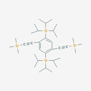 [{2,5-Bis[tri(propan-2-yl)silyl]-1,4-phenylene}di(ethyne-2,1-diyl)]bis(trimethylsilane)