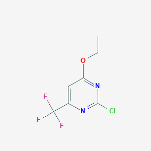B126206 2-Chloro-4-ethoxy-6-(trifluoromethyl)pyrimidine CAS No. 114963-95-0