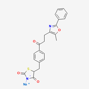 molecular formula C23H19N2NaO4S B1262060 Darglitazone sodium CAS No. 141683-98-9