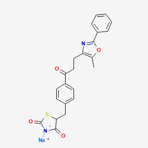 molecular formula C23H19N2NaO4S B1262060 达格列净钠 CAS No. 141683-98-9