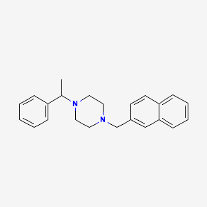 1-[(Naphthalen-2-yl)methyl]-4-(1-phenylethyl)piperazine