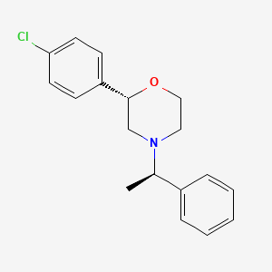 (2S)-2-(4-Chlorophenyl)-4-[(1R)-1-phenylethyl]morpholine