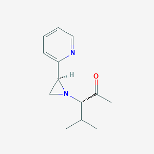 (3S)-4-Methyl-3-[(2S)-2-(pyridin-2-yl)aziridin-1-yl]pentan-2-one