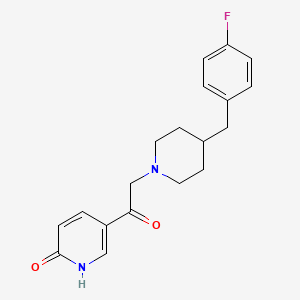 5-({4-[(4-Fluorophenyl)methyl]piperidin-1-yl}acetyl)pyridin-2(1H)-one