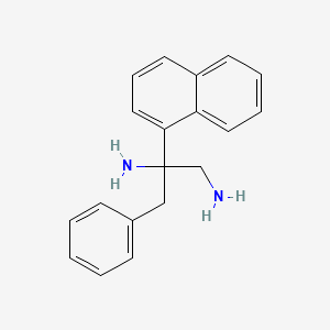 molecular formula C19H20N2 B1262068 2-Naphthalen-1-yl-3-phenylpropane-1,2-diamine 