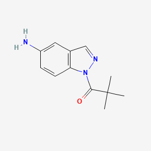 1-(5-Amino-1H-indazol-1-YL)-2,2-dimethylpropan-1-one