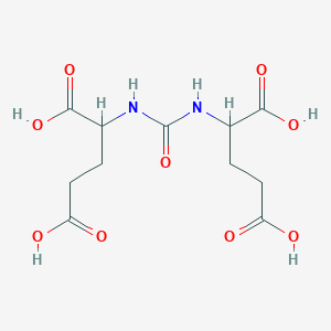 molecular formula C11H16N2O9 B1262071 2-[3-(1,3-Dicarboxypropyl)ureido]pentanedioic acid 