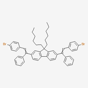 2,7-Bis[2-(4-bromophenyl)-1-phenylethenyl]-9,9-dihexyl-9H-fluorene