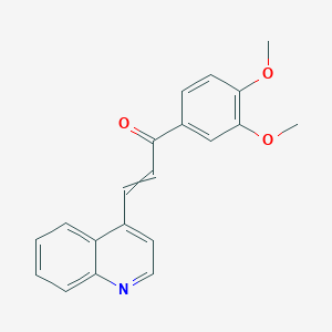 1-(3,4-Dimethoxyphenyl)-3-(quinolin-4-yl)prop-2-en-1-one