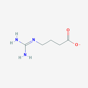 molecular formula C5H10N3O2- B1262073 4-Carbamimidamidobutanoate 