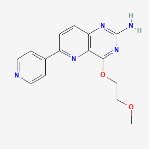 molecular formula C15H15N5O2 B12620760 4-(2-Methoxyethoxy)-6-(pyridin-4-yl)pyrido[3,2-d]pyrimidin-2-amine CAS No. 917759-24-1