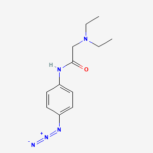 molecular formula C12H17N5O B12620768 N-(4-Azidophenyl)-N~2~,N~2~-diethylglycinamide CAS No. 921201-89-0