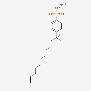 molecular formula C18H29NaO3S B1262078 苯磺酸1-甲基十一烷基钠 CAS No. 42615-29-2