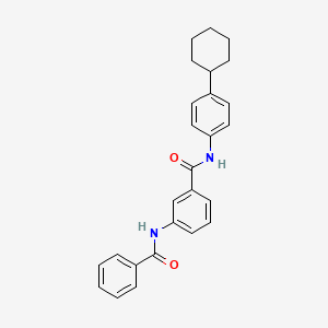 3-Benzamido-N-(4-cyclohexylphenyl)benzamide