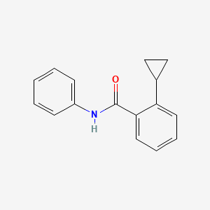 molecular formula C16H15NO B12620810 2-Cyclopropyl-N-phenylbenzamide CAS No. 918867-73-9