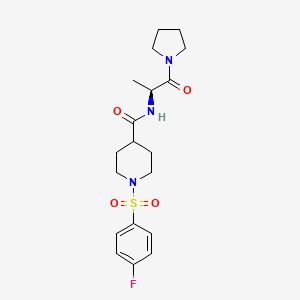 molecular formula C19H26FN3O4S B12620817 C19H26FN3O4S 